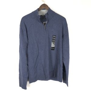 Alfani NEW Blue Mens XXL Zipper Sweater